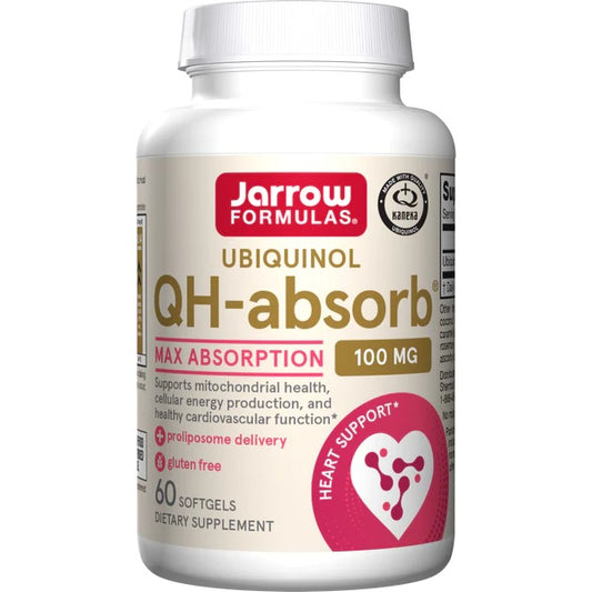 Jarrow Formulas: Ubiquinol QH-absorb, 100mg - 60 softgels