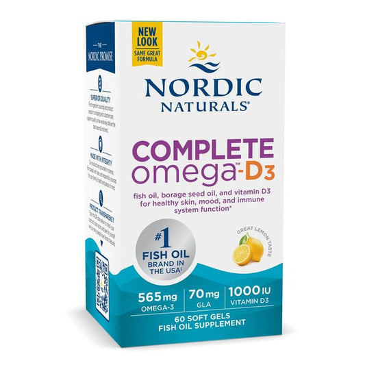 Nordic Naturals: Complete Omega-D3, 565mg Lemon - 120 softgels