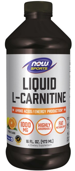 NOW Foods: Liquid L-Carnitine, 1000mg Citrus - 473 ml.