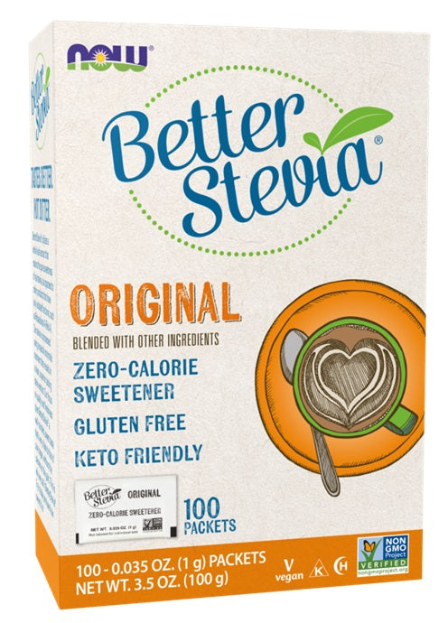 NOW Foods: Better Stevia Packets, Original - 100 packets