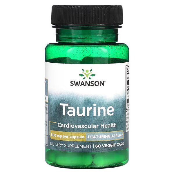 Swanson: Taurine, 500mg - 60 vcaps