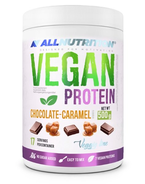 Allnutrition: Vegan Protein, Chocolate Caramel - 500g