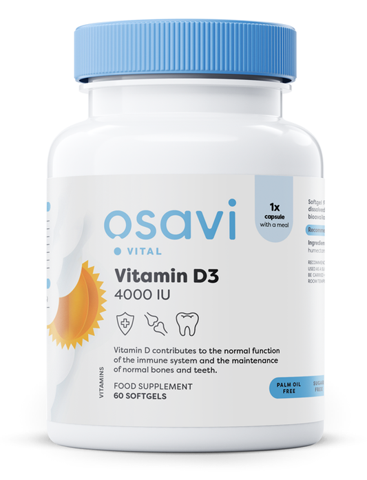 Osavi: Vitamin D3, 4000IU - 60 softgels