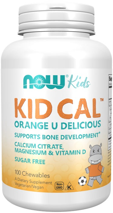 NOW Foods: Kid Cal, Orange U Delicious - 100 chewables