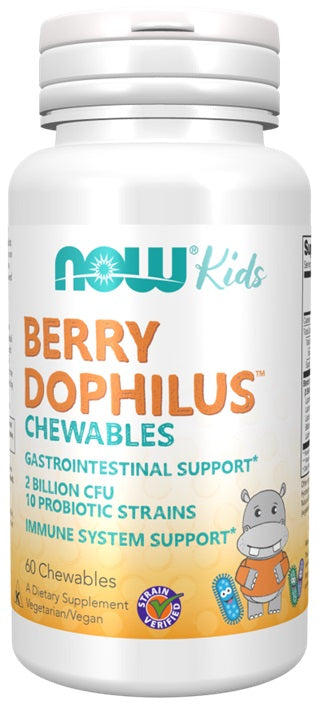 NOW Foods: BerryDophilus Kids Chewables - 60 chewables