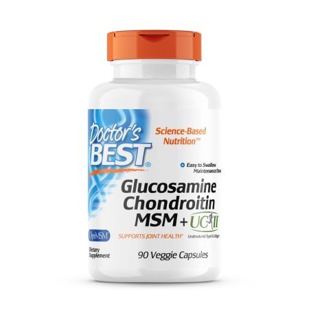 Doctor's Best: Glucosamine Chondroitin MSM + UC-II - 90 vcaps