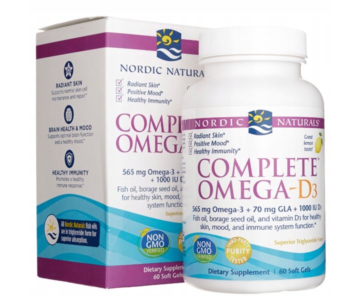 Nordic Naturals: Complete Omega-D3, 565mg Lemon - 60 softgels