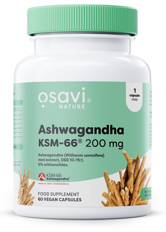 Osavi: Ashwagandha KSM-66, 200mg - 60 vegan caps