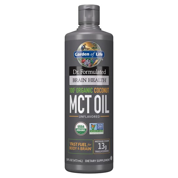 Garden of Life: Dr. Formulated Organic Brain Health MCT Oil - 473 ml.