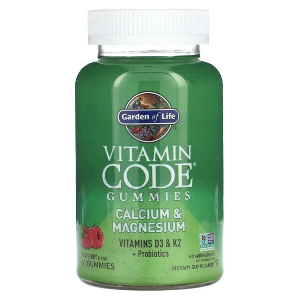 Garden of Life: Vitamin Code Calcium & Magnesium Gummies, Raspberry - 60 gummies