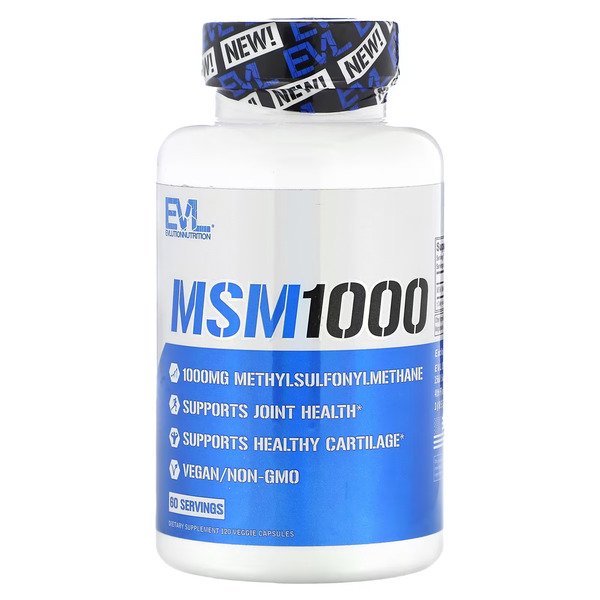 EVLution Nutrition: MSM 1000 - 120 caps