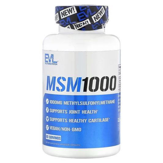 EVLution Nutrition: MSM 1000 - 120 caps