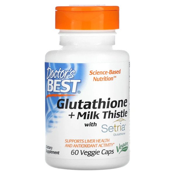 Doctor's Best: Glutathione + Milk Thistle - 60 vcaps