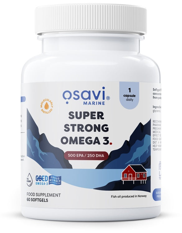 Osavi: Super Strong Omega 3, 500 EPA / 250 DHA - 60 softgels