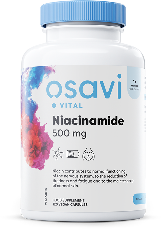 Osavi: Niacinamide, 500mg - 120 vegan caps