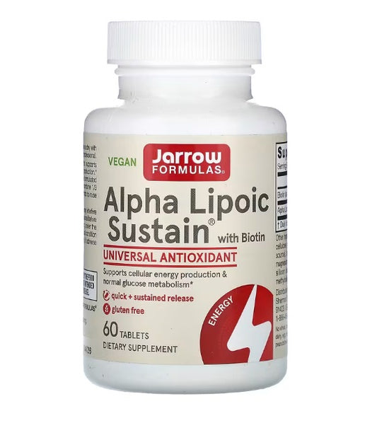 Jarrow Formulas: Alpha Lipoic Sustain with Biotin - 60 tabs