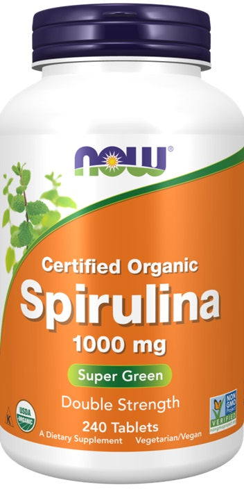 NOW Foods: Certified Organic Spirulina, 1000mg - 240 tabs