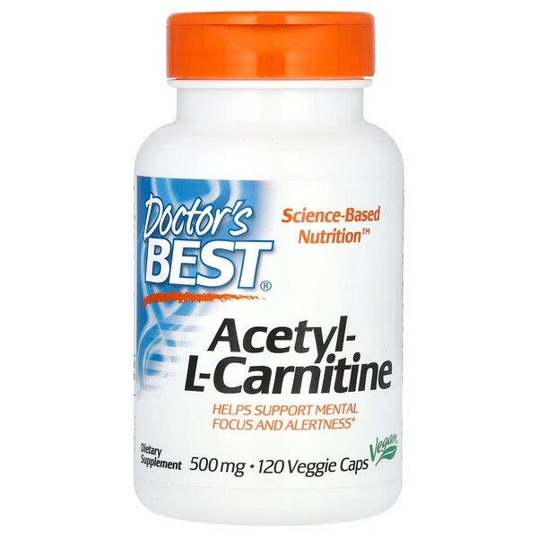 Doctor's Best: Acetyl L-Carnitine, 500mg - 120 vcaps