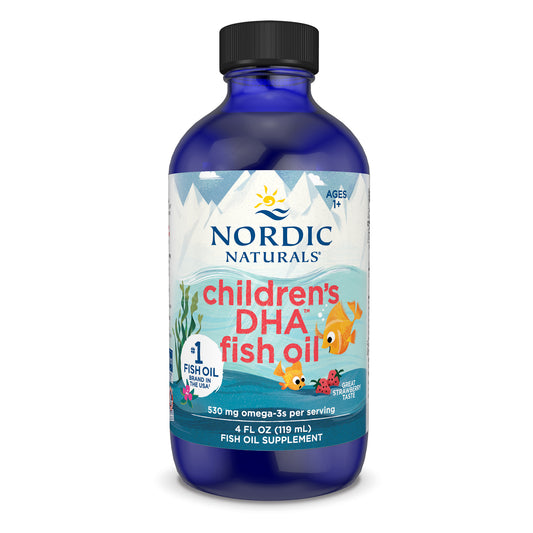 Nordic Naturals: Children's DHA, 530mg Omega-3 Strawberry (EAN 768990891281) - 119 ml.