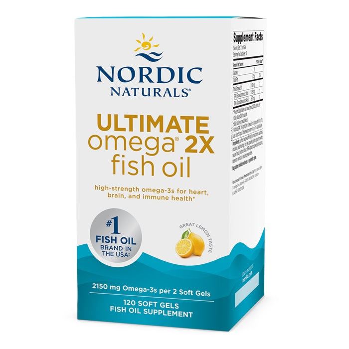 Nordic Naturals: Ultimate Omega 2X, 2150mg Lemon (EAN 768990891052) - 120 softgels