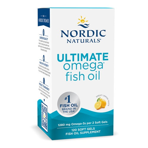 Nordic Naturals: Ultimate Omega, 1280mg Lemon (EAN 768990891076) - 120 softgels