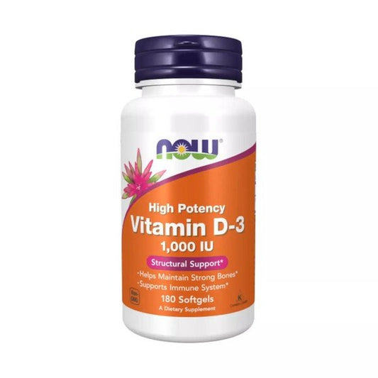 NOW Foods: Vitamin D-3, 1000 IU - 180 softgels