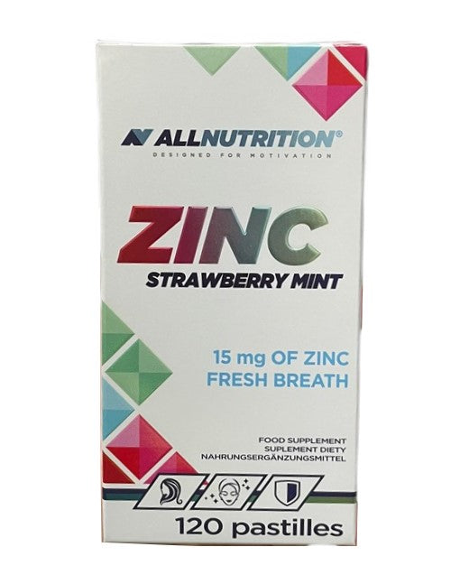 Allnutrition: Zinc, 15mg (Strawberry Mint) - 120 pastilles