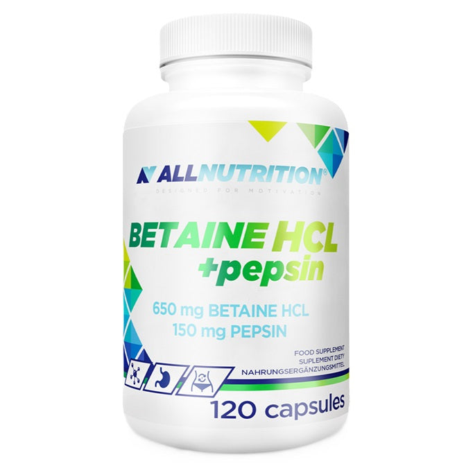 Allnutrition: Betaine HCl + Pepsin - 120 caps (EAN 5902837748474)