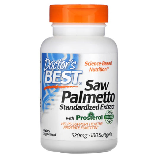 Doctor's Best: Saw Palmetto Standardized Extract with Prosterol, 320mg - 180 softgels