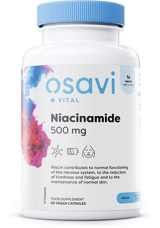 Osavi: Niacinamide, 500mg - 60 vegan caps