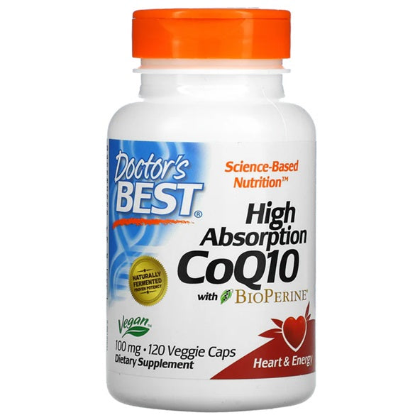 Doctor's Best: High Absorption CoQ10 with BioPerine, 100mg - 120 vcaps