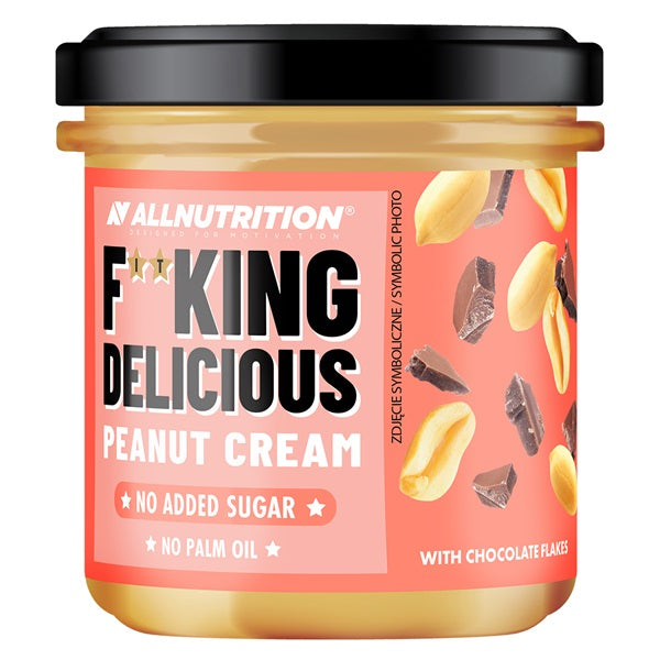 Allnutrition: Fitking Delicious Peanut Cream, with Chocolate Flakes - 350g