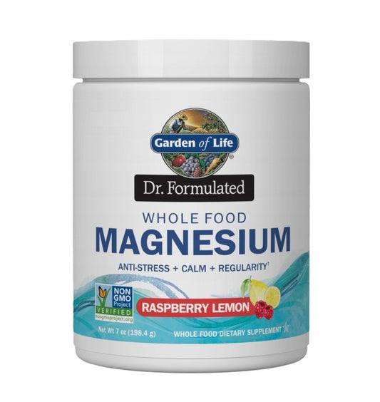 Garden of Life: Dr. Formulated Whole Food Magnesium, Raspberry Lemon - 198g