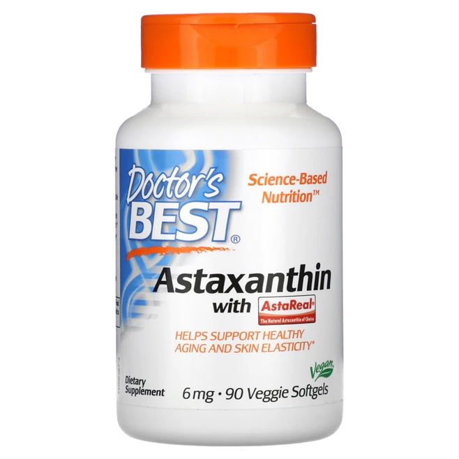 Doctor's Best: Astaxanthin with AstaReal, 6mg - 90 veggie softgels