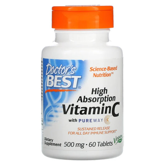 Doctor's Best: High Absorption Vitamin C with PureWay-C, 500mg - 60 tablets