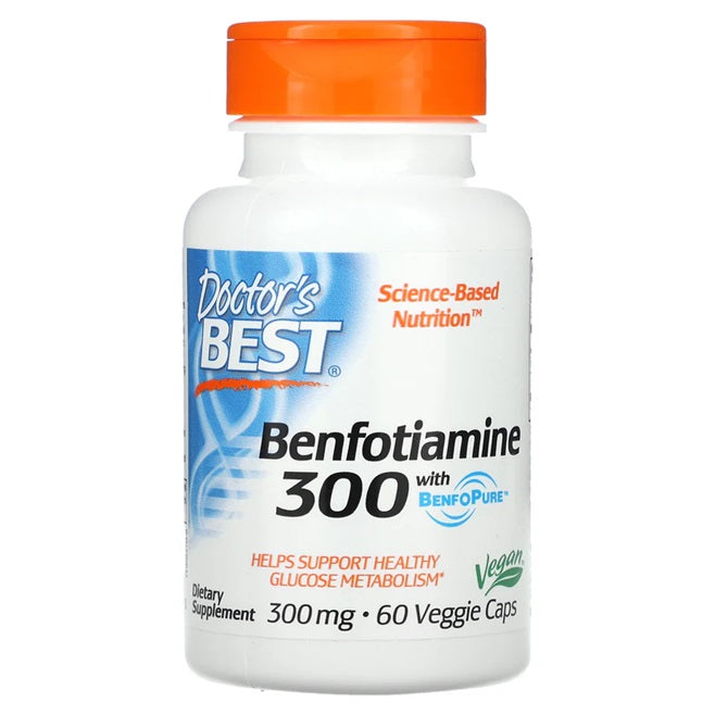 Doctor's Best: Benfotiamine with BenfoPure, 300mg - 60 vcaps