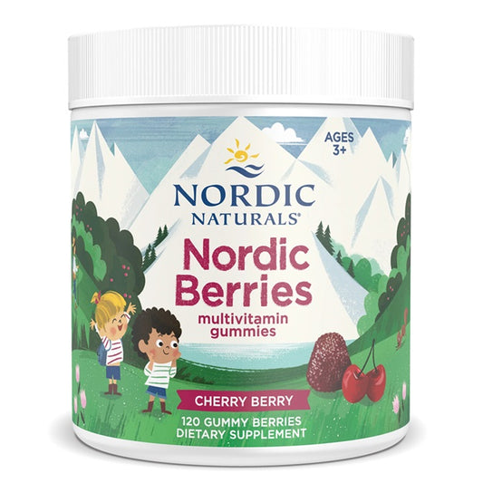 Nordic Naturals: Nordic Berries Multivitamin, Cherry Berry - 120 gummy berries