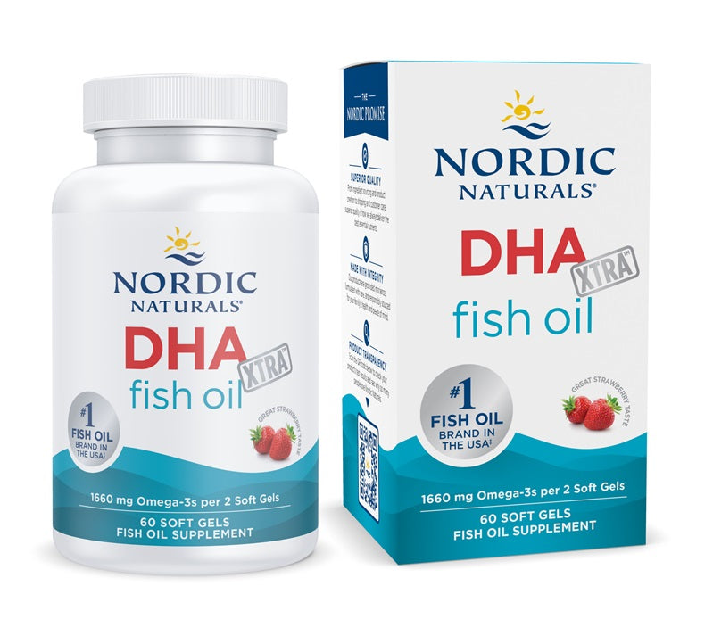 Nordic Naturals: DHA Xtra, 1660mg Strawberry (EAN 768990891038) - 60 softgels