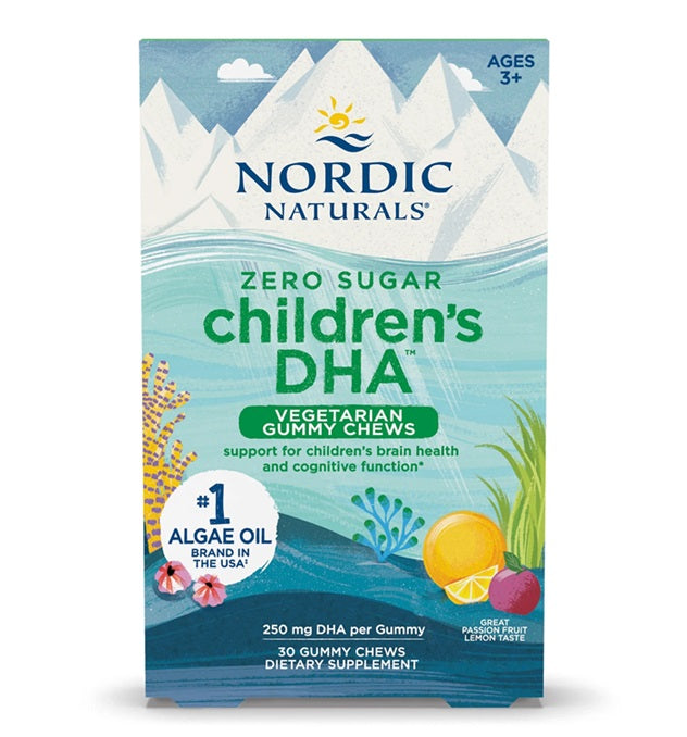 Nordic Naturals: Children's DHA Vegetarian Gummy Chews, 250mg Passion Fruit Lemon - 30 gummies