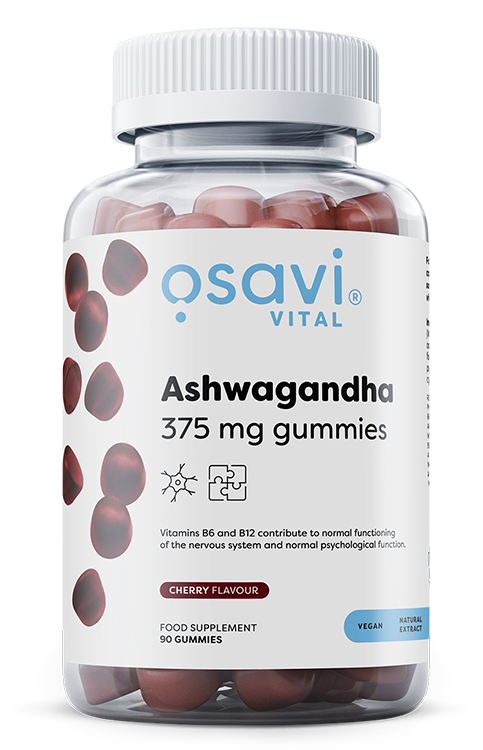 Osavi: Ashwagandha 375mg Gummies, Cherry - 90 gummies