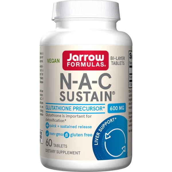 Jarrow Formulas: N-A-C Sustain, 600mg - 60 tabs