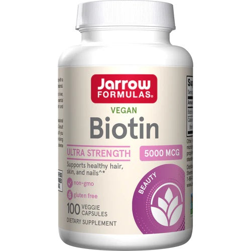 Jarrow Formulas: Biotin, 5000mcg - 100 vcaps