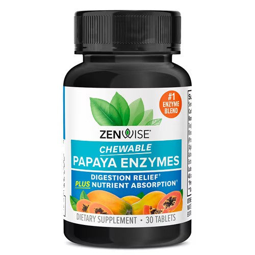 Zenwise: Chewable Papaya Enzymes - 30 tablets