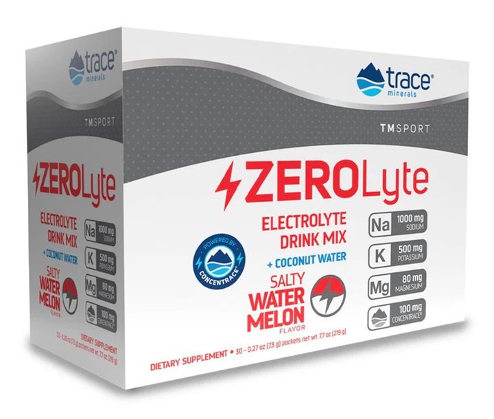 Trace Minerals: ZEROLyte, Salty Watermelon - 30 packets