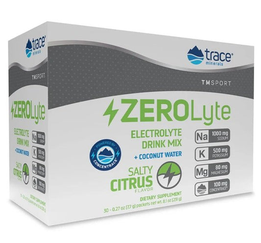 Trace Minerals: ZEROLyte, Salty Citrus - 30 packets