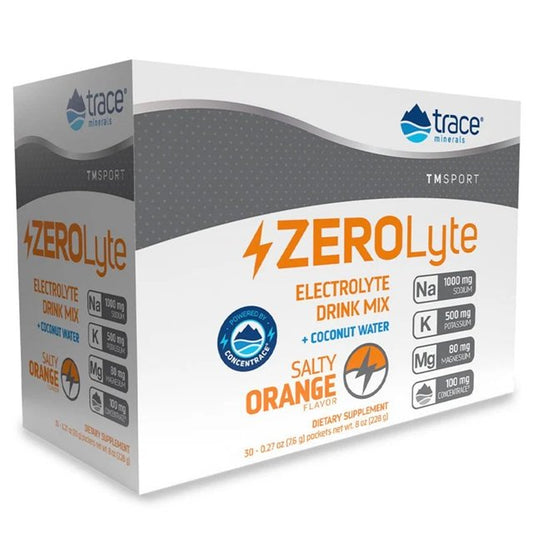 Trace Minerals: ZEROLyte, Salty Orange - 30 packets