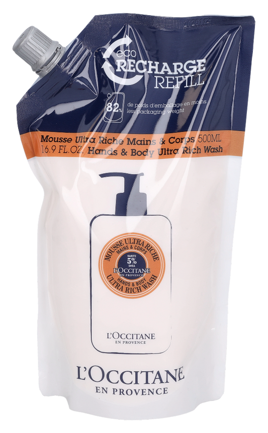 L'Occitane Ultra Rich Hand & Body Wash - Refill 500 ml