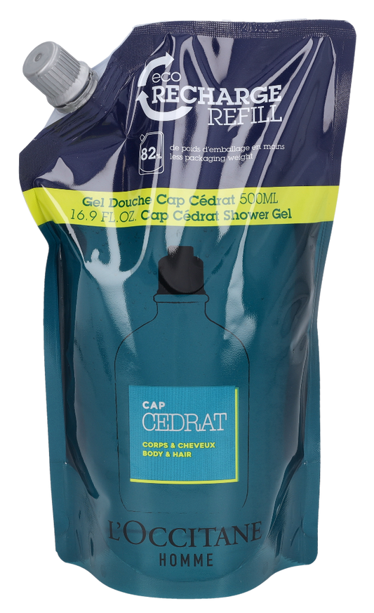 L'Occitane Homme Cap Cedrat Shower Gel - Refill 500 ml